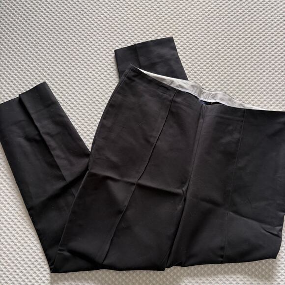 Brooks Brothers Seam Front Trousers 14 Black NWT Pants Capsule Minimalist - Picture 2 of 5